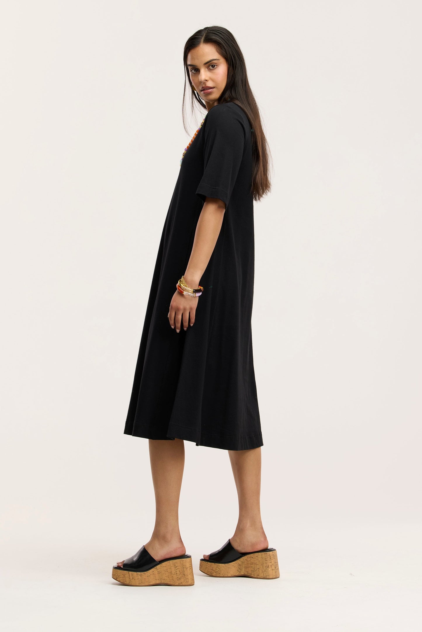 Vestito midi organico Traveller